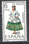 Stamps Spain -  1968 Trajes típicos regionales. nº 19