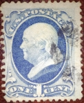 Stamps : America : United_States :  Benjamin Franklin