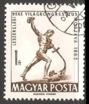 Stamps Hungary -  Congreso mundial por la paz y el desarmamento (moscou)