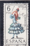 Stamps Spain -  SEVILLA -TRAJE REGIONAL (28)