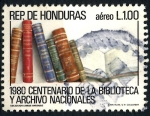 Stamps Honduras -  HONDURAS_SCOTT C722.01 CENT. DE LA BIBLIOTECA Y ARCHIVO NACIONALES. $0,40