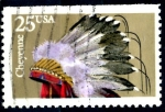 Stamps United States -  USA_SCOTT 2502 TOCADO INDIO CHEYENNE. $0,2