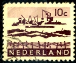 Stamps Netherlands -  HOLANDA_SCOTT 403 DRAGANDO EL DELTA. $0.2