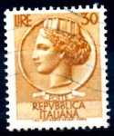 Stamps Italy -  ITALIA_SCOTT 785 ITALIA SEGÚN MONEDA SIRACUSA. $0,2