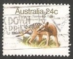 Stamps Australia -  Thylacine (Tasmanian Tiger)