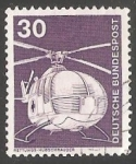 Stamps Germany -  Helicoptero de rescate MBB