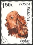 Stamps Romania -  Cocker-Spaniel