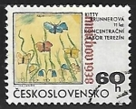 Stamps Czechoslovakia -  Mariposa