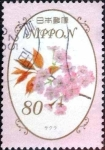 Stamps Japan -  Scott#3517 intercambio 0,90 usd 80 y. 2013