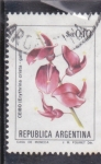 Stamps Argentina -  flores- CEIBO