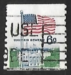 Stamps United States -  Bandera sobre la Casa Blanca