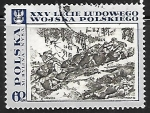 Stamps Poland -  Battle on the Neisse, by M. Bylina