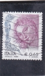 Stamps Italy -  LA MUJER EN EL ARTE