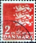 Stamps Denmark -  Scott#298 intercambio, 0,20 usd, 2 Coronas 1947