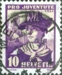 Stamps Switzerland -  Scott#B70 intercambio, 1,10 usd, 10 cents. 1934