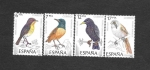 Stamps Spain -  Edf 2820-2823 - Pájaros