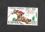 Stamps Spain -  Edf 1886 - JJOO México