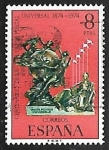 Stamps Spain -  Centenario De la Unión Postal Universal - Monumento de la U.P.U Berna