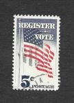 Stamps United States -  1249 - Bandera