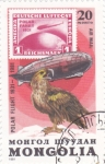 Stamps Mongolia -  SELLOS SOBRE SELLO- VUELO POLAR EN DIRIGIBLE