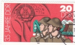 Stamps Germany -  35 ANIVERSARIO DDR