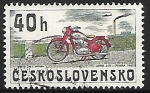 Stamps Czechoslovakia -  JAWA 250, Praha 1945