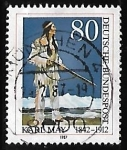 Stamps Germany -  Karl May (1842-1912)