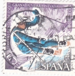 Stamps Spain -  COPA MUNDIAL DE ESQUÍ-SIERRA NEVADA(36)