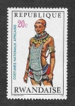 Stamps Rwanda -  343 - Constumbres Nacionales Africanas