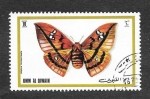 Stamps United Arab Emirates -  Mi624A - Mariposas