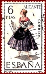 Stamps Spain -  Edifil 1769 Traje regional Alicante 6