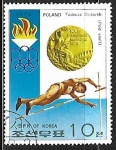 Stamps North Korea -  Medallistas olimpicos - Tadeusz Slusarski