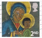 Stamps United Kingdom -  La Virgen y el Niño 