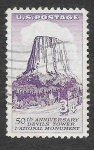 Stamps United States -  1084 - Monumento Nacional de la Torre del Diablo