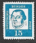 Stamps Germany -  828 - Martin Luther