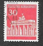 Stamps Germany -  954 - Puerta de Brandenburgo