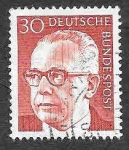 Stamps Germany -  1031 - Gustav Walter Heinemann