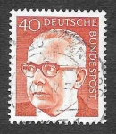 Stamps Germany -  1032 - Gustav Walter Heinemann