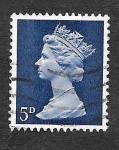 Stamps United Kingdom -  MH8 - Reina Isabel II del Reino Unido