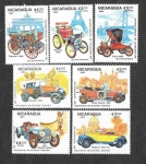 Stamps Nicaragua -  1359-1365 - 150º Aniversario del Nacimiento de Gottlieb Daimler