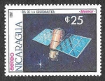 Stamps Nicaragua -  1657 - Día de la Cosmonáutica