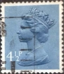 Stamps United Kingdom -  Scott#MH49 intercambio 0,25 usd, 4,5 p. 1973