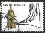 Stamps Brazil -  Esculturas - 150 años de la Suprema Corte