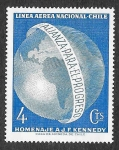 Stamps Chile -  C254 - Homenaje a John F. Kennedy