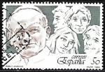 Stamps Spain -  Papa y Juventud