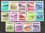 Stamps United Kingdom -  J33-J46 Paisajes de JERSEY