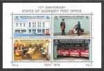 Stamps United Kingdom -  198a - X Aniversario de la Oficina Postal de GUERNSEY