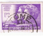 Stamps Chile -  Sesquicentenario de la Batalla de Chacabuco y  maipu