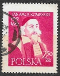 Stamps Poland -  794 - Jan A. Komensky