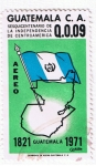 Stamps Guatemala -  Sesquicentenario de la independencia de Centroamérica  1821 - 1971